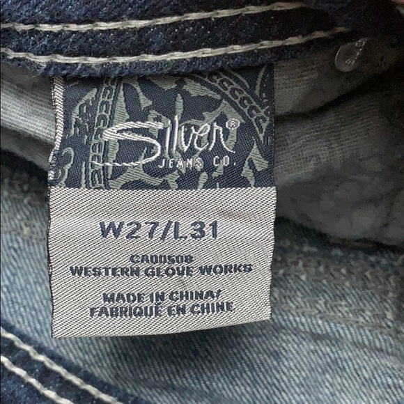 Silver Suki Jeans Womens 27x31 - Picture 7 of 8
